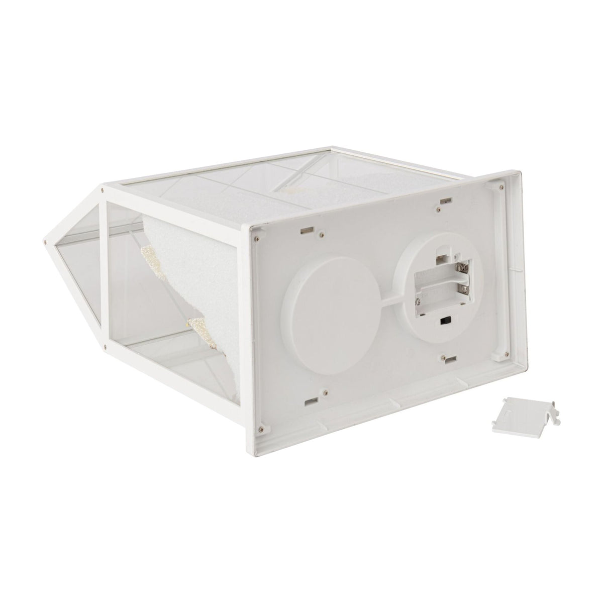 Christmas Village LED Glass White/Gold Medium J-Line