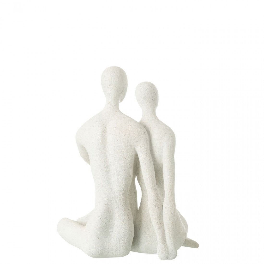 Seated Couple Mat White - J-Line