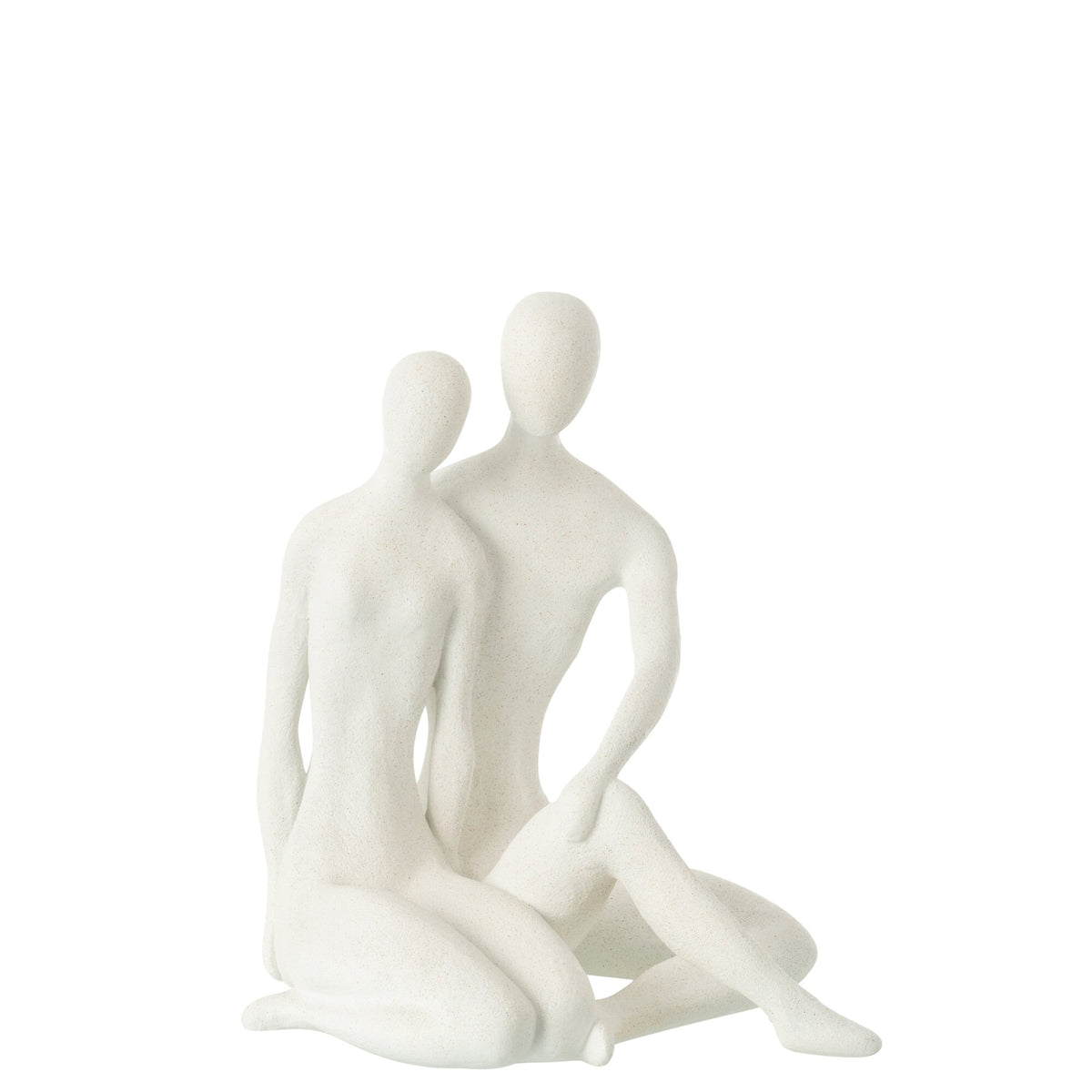 Seated Couple Mat White - J-Line