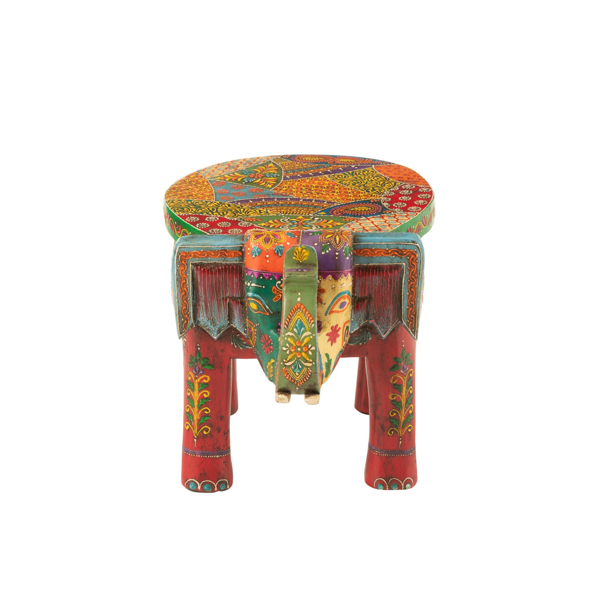 Elephant Stool Delhi Mango Wood Mix J-Line