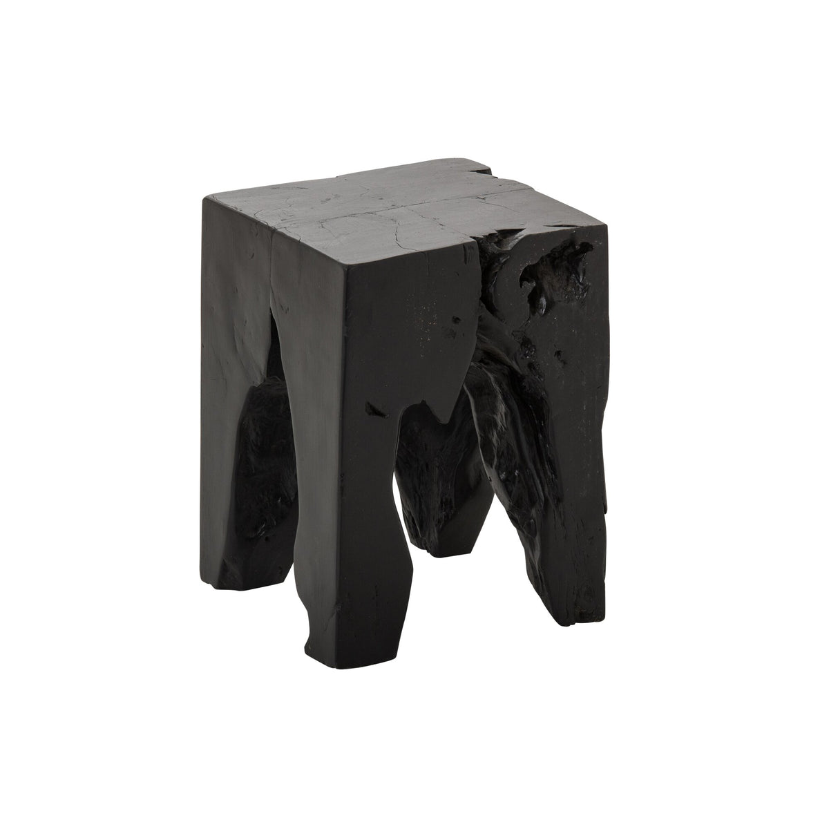 Stool Teak Wood Black J-Line