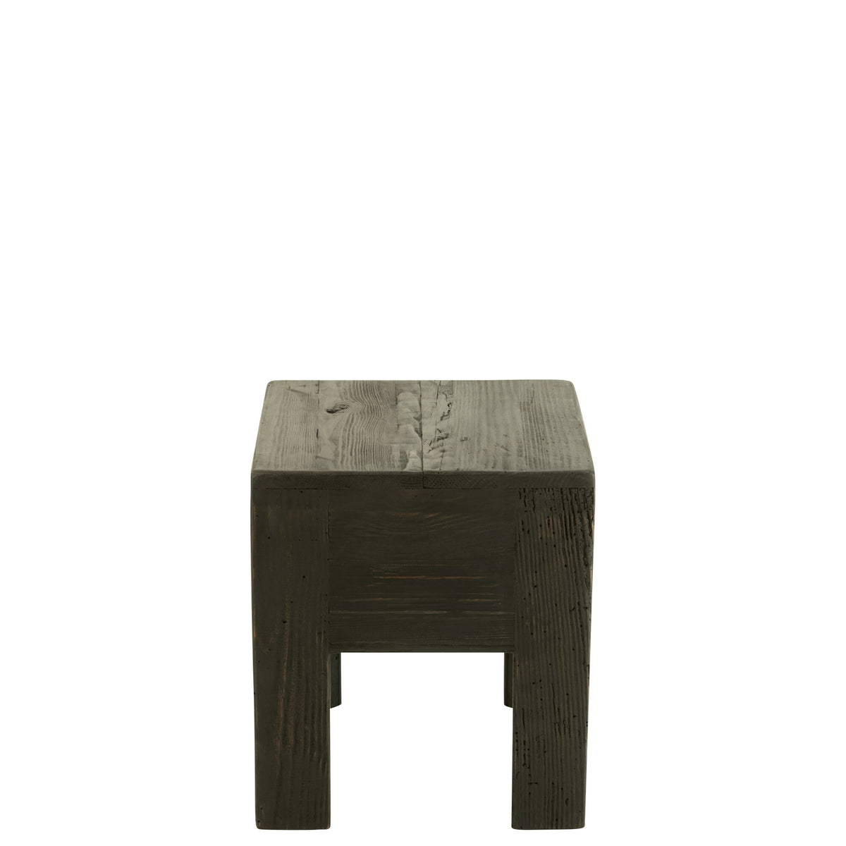 Stool Will Pine Wood Black J-Line