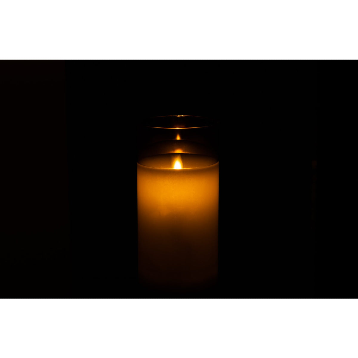 LED Lamp Fluted Glass Grey Medium