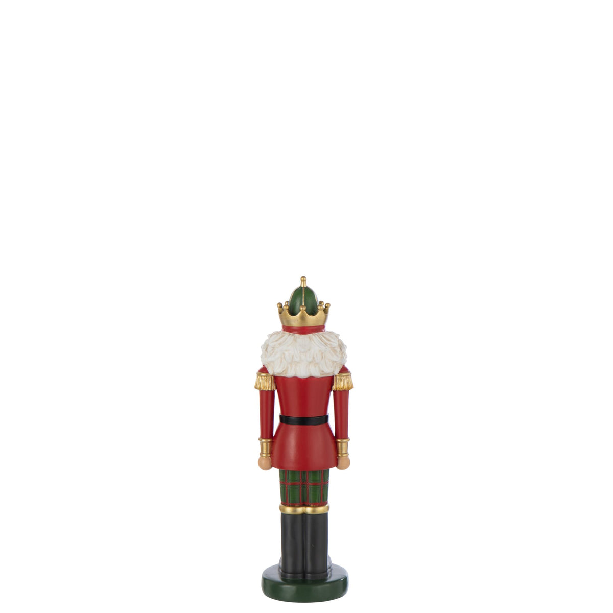 Nutcracker On Stand Polyresin Christmas Red/Dark Green Small J-Line