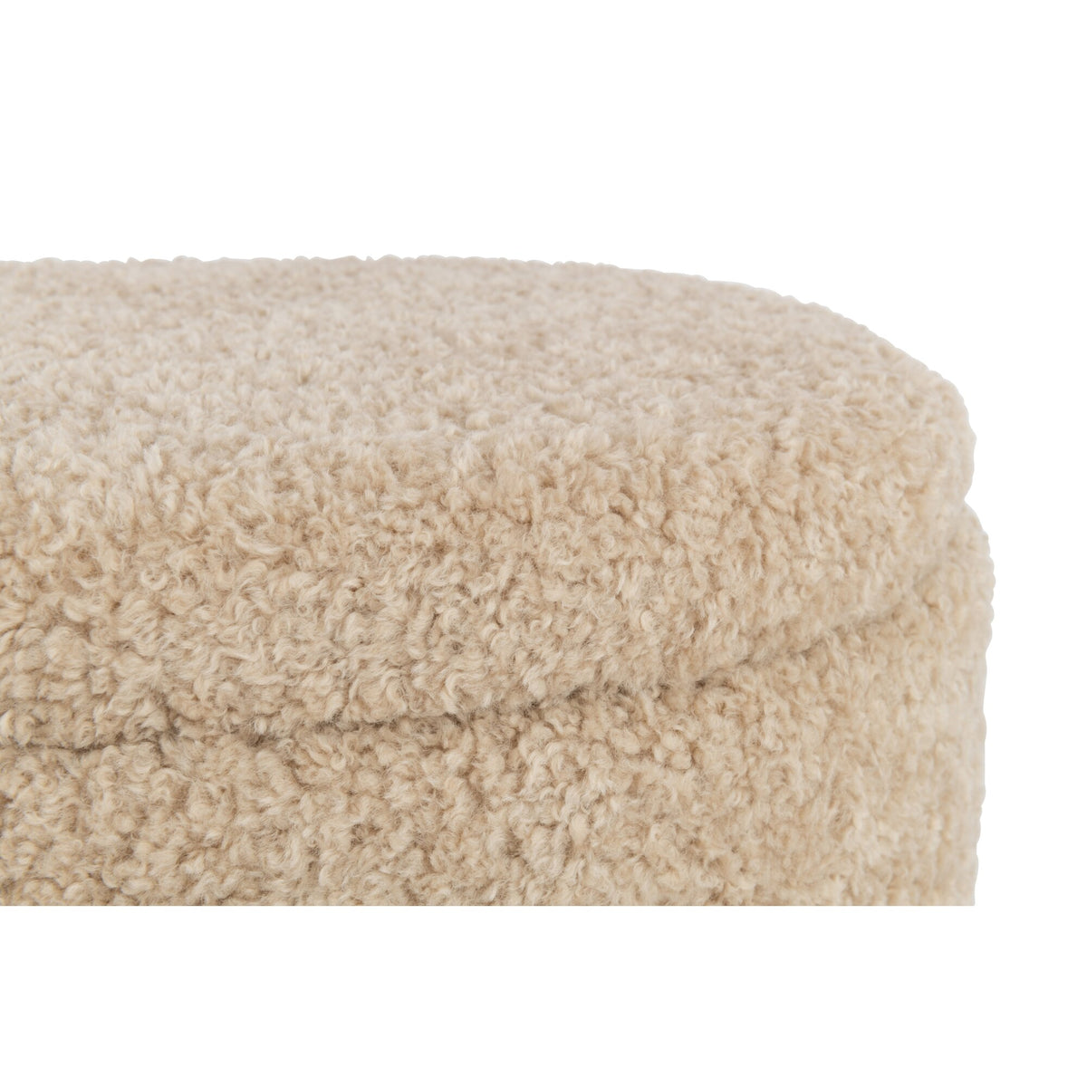 Teddy Beige Storage Stool J-Line