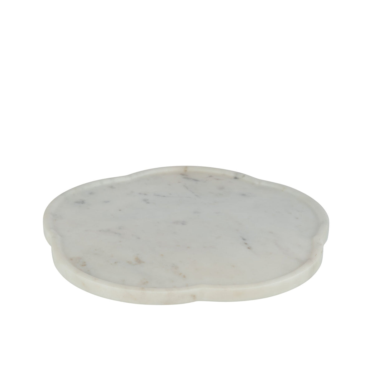 Rotating Flower Tray White Marble J-Line