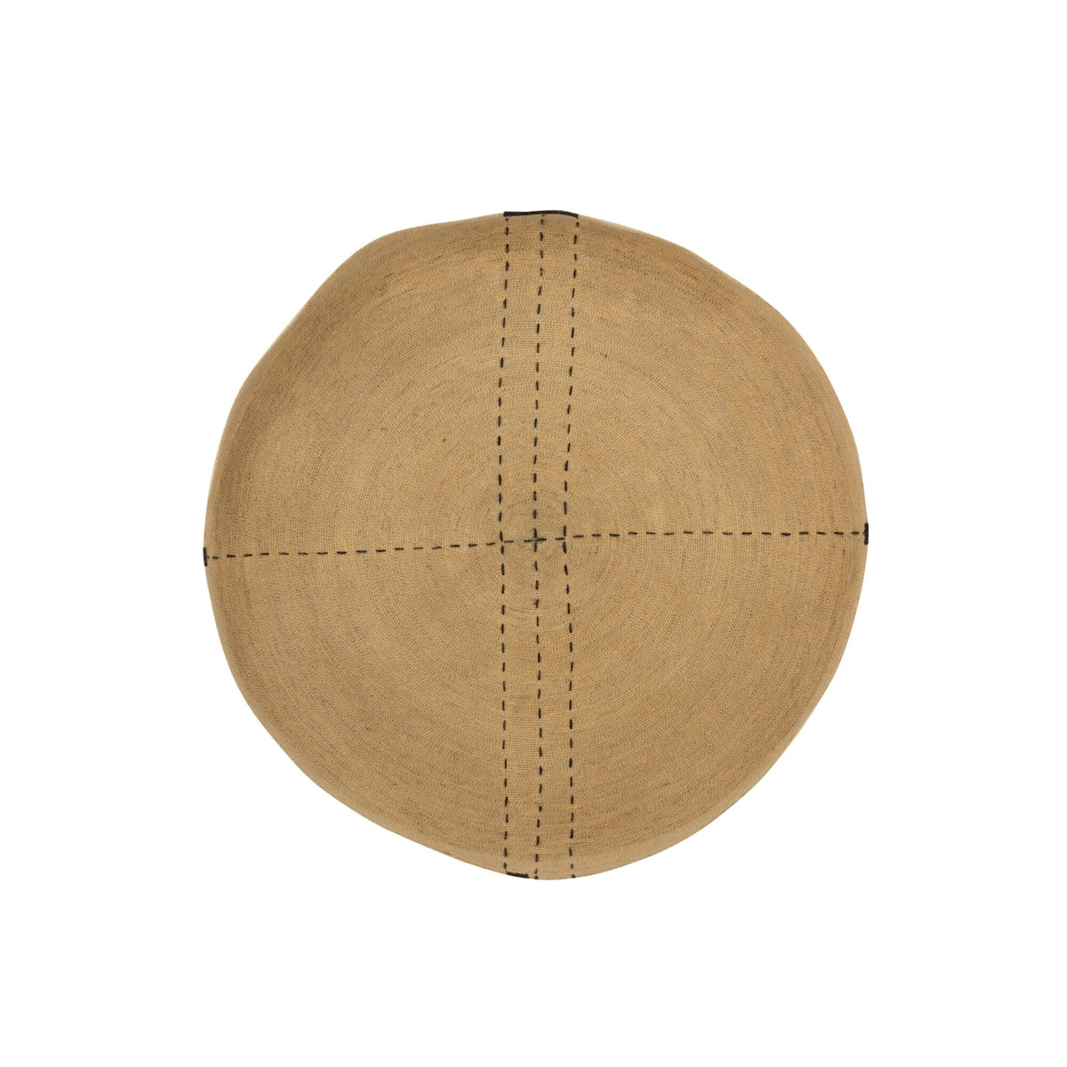 Wall Decoration Tray Dotted Lines Seagrass Natural/Black