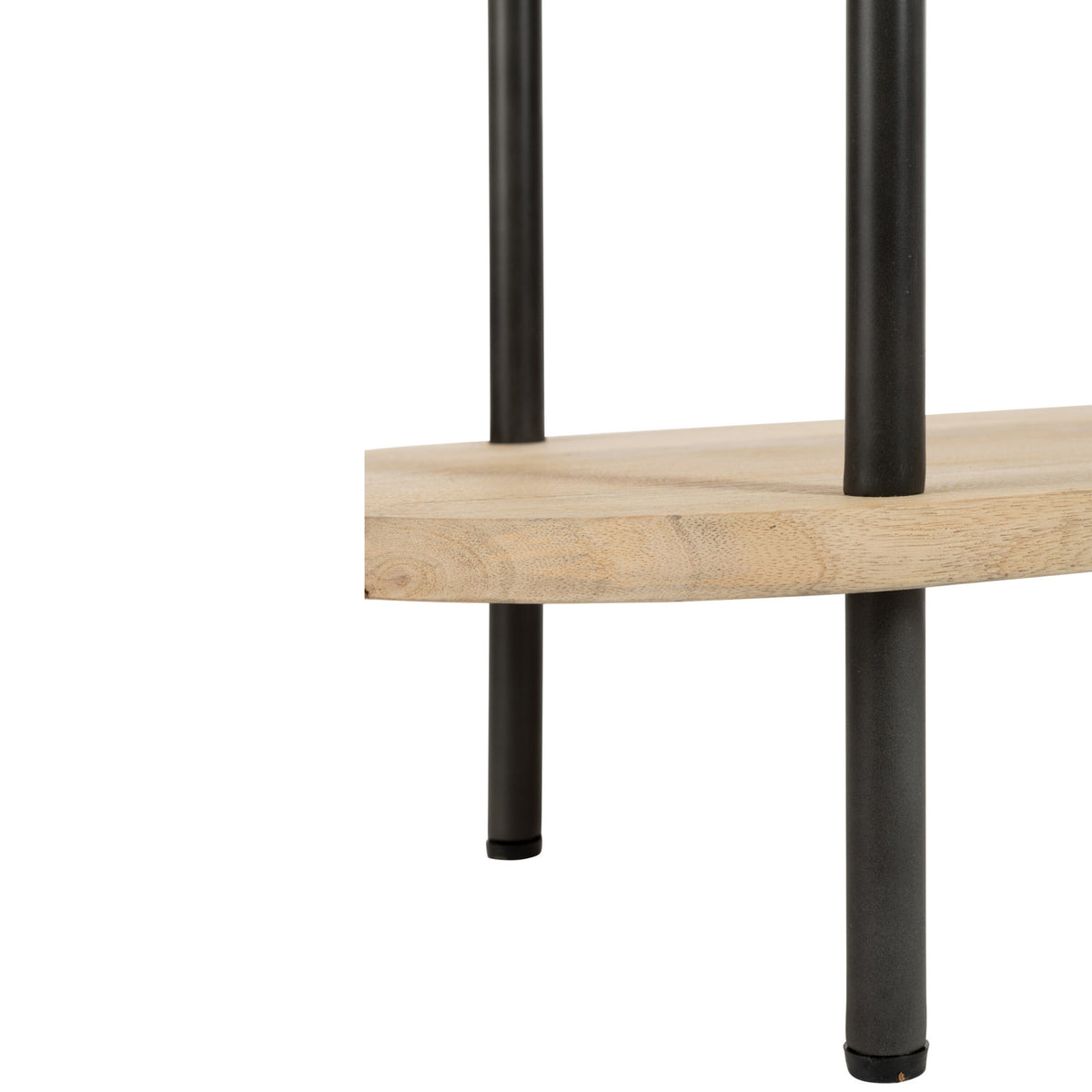 Eli 5-Shelf Mango Wood/Iron Shelf Natural/Grey J-Line
