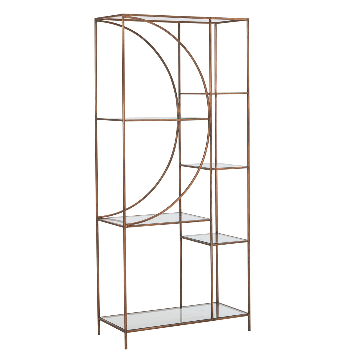 Shelf Iron Glass Bronze J-Line