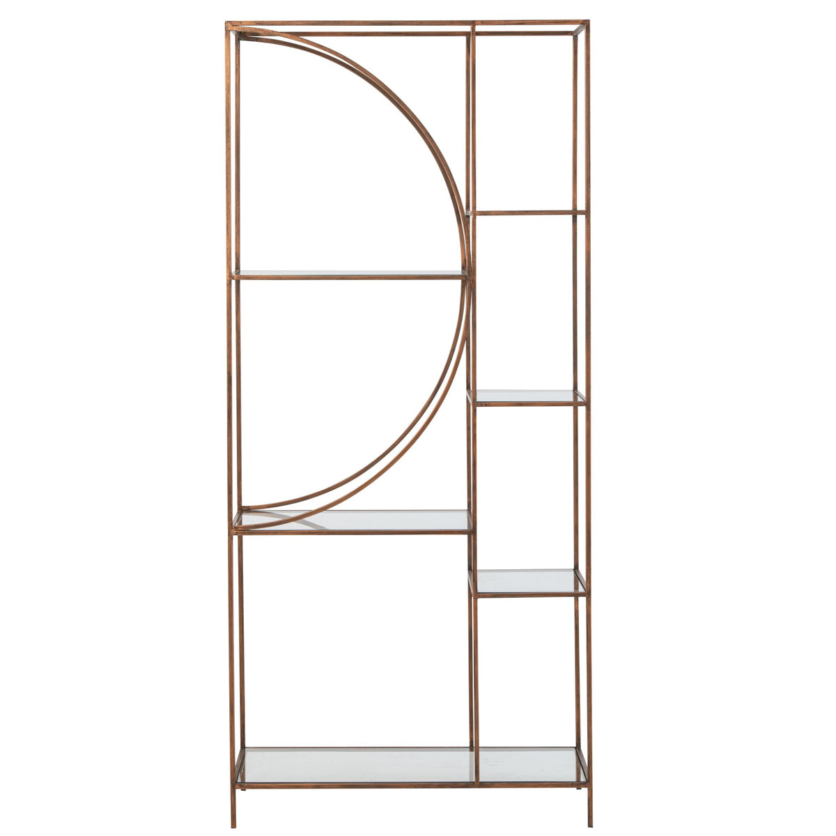 Shelf Iron Glass Bronze J-Line