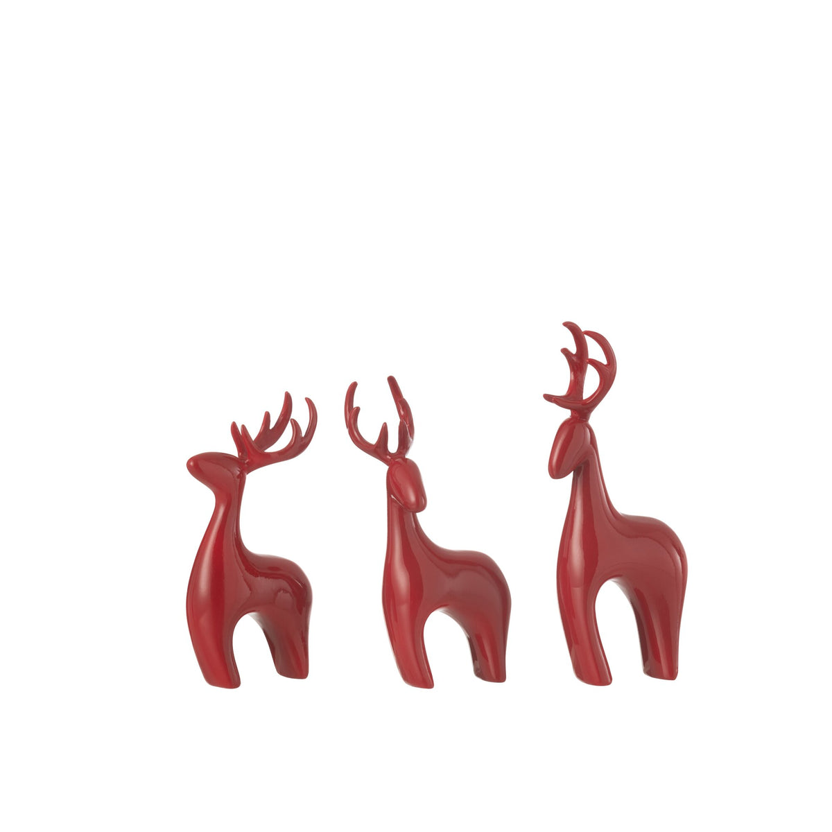 Reindeer Resin Galvanic Red Set of 3 J-Line