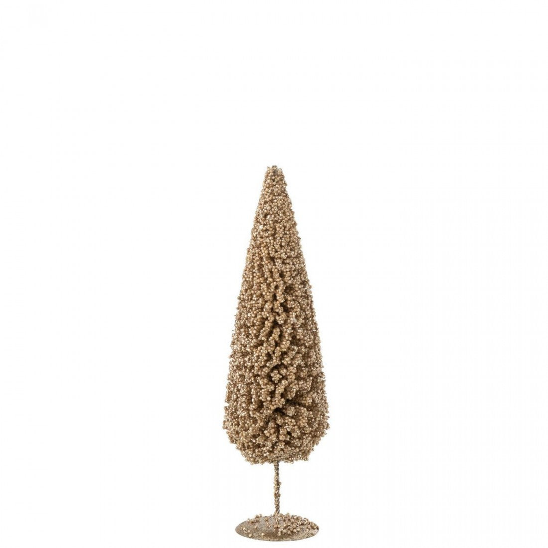 Christmas Tree Beanie Champagne-Colored Set of 3 J-Line