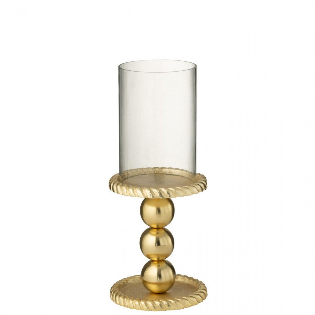 Candle Holder Aluminium Gold-Colored Small J-Line