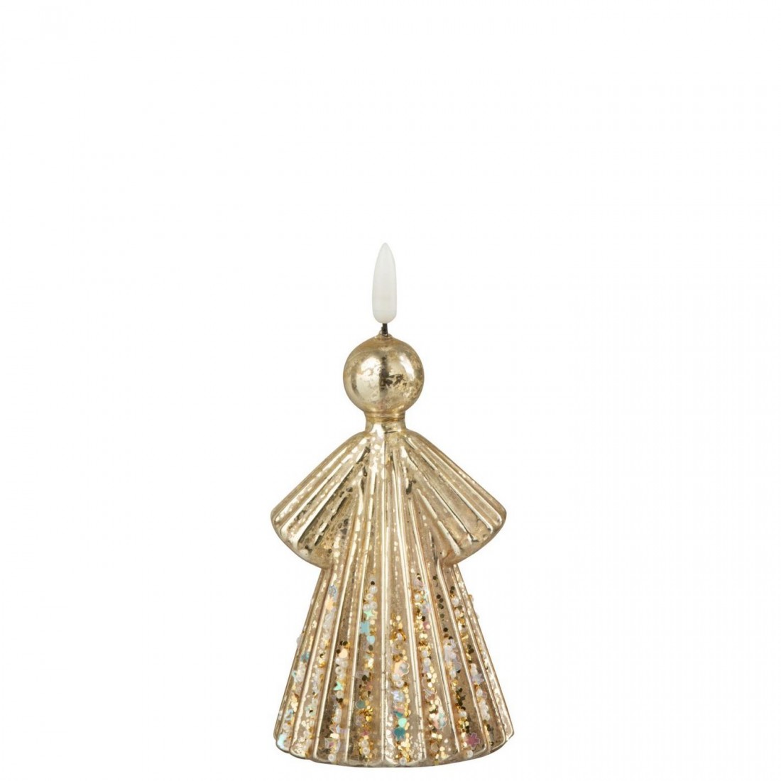 Angel LED Glass Gold-Colored Set of 2 J-Line