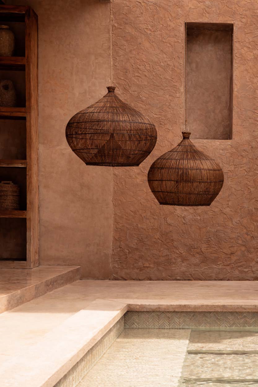 The Desert Gourd Pendant Light Dark Walnut Large Bazar Bizar