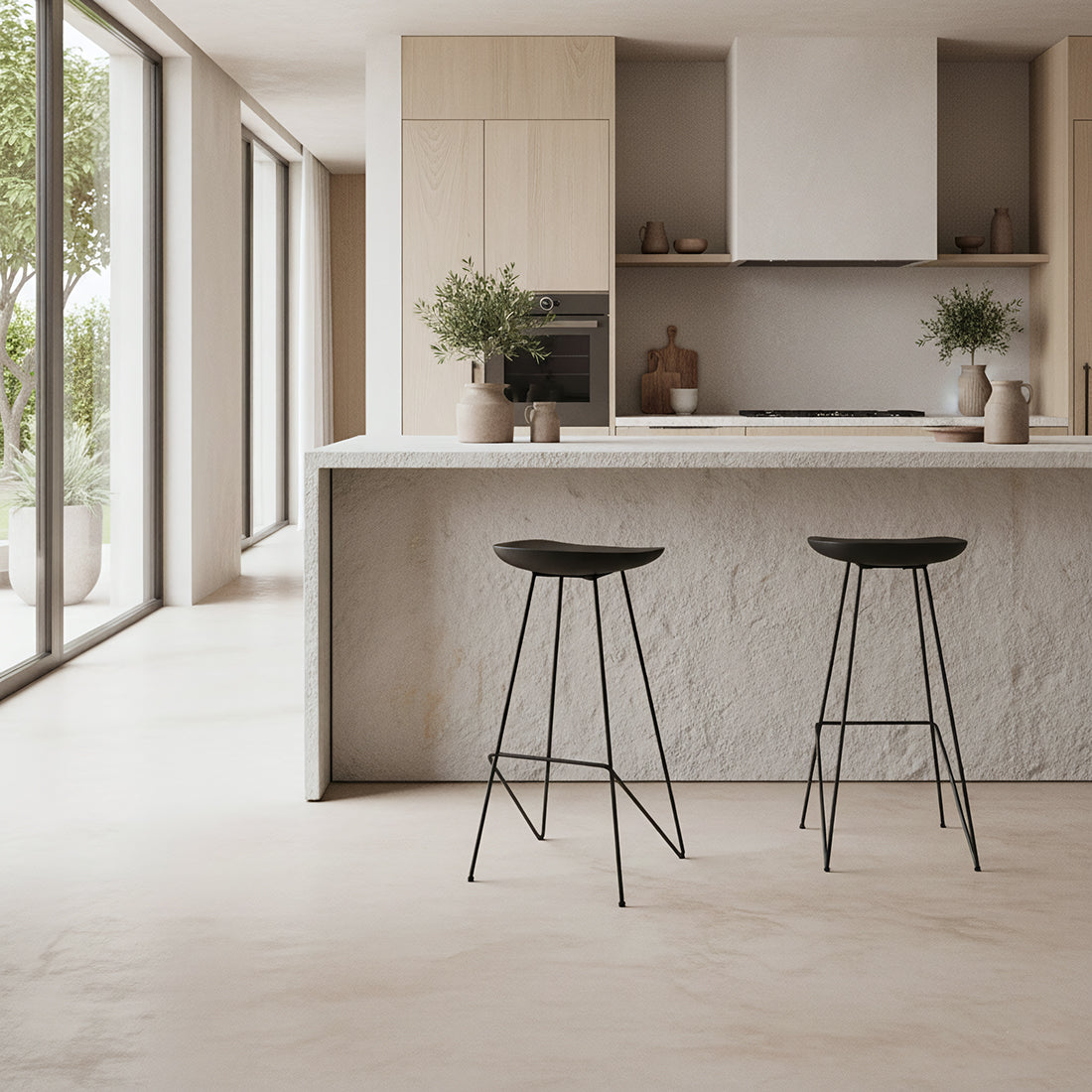 Loft Bar Stool Black Raw Materials