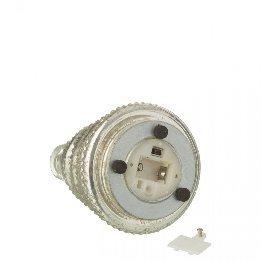 Boom LED Ribbed Glass Silver-Colored Set of 3 J-Line