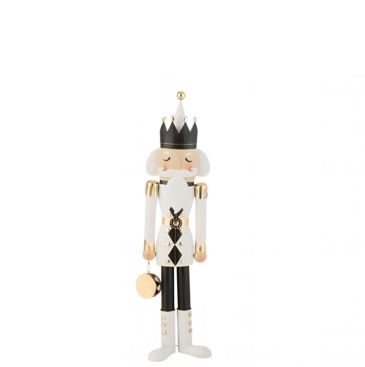 Nutcracker Iron Black/White Medium H106cm J-Line