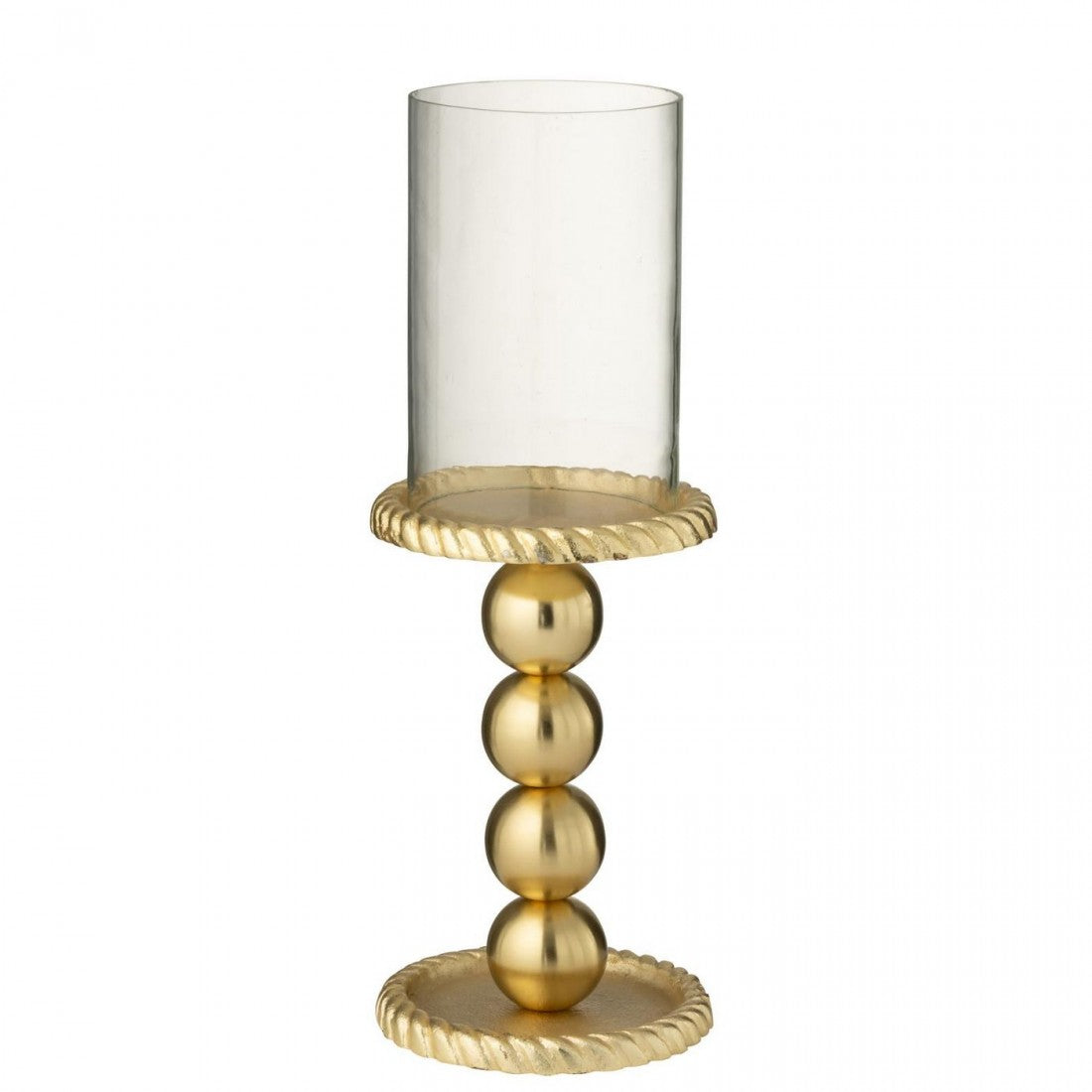 Candle Holder Aluminium Gold-Colored Large J-Line