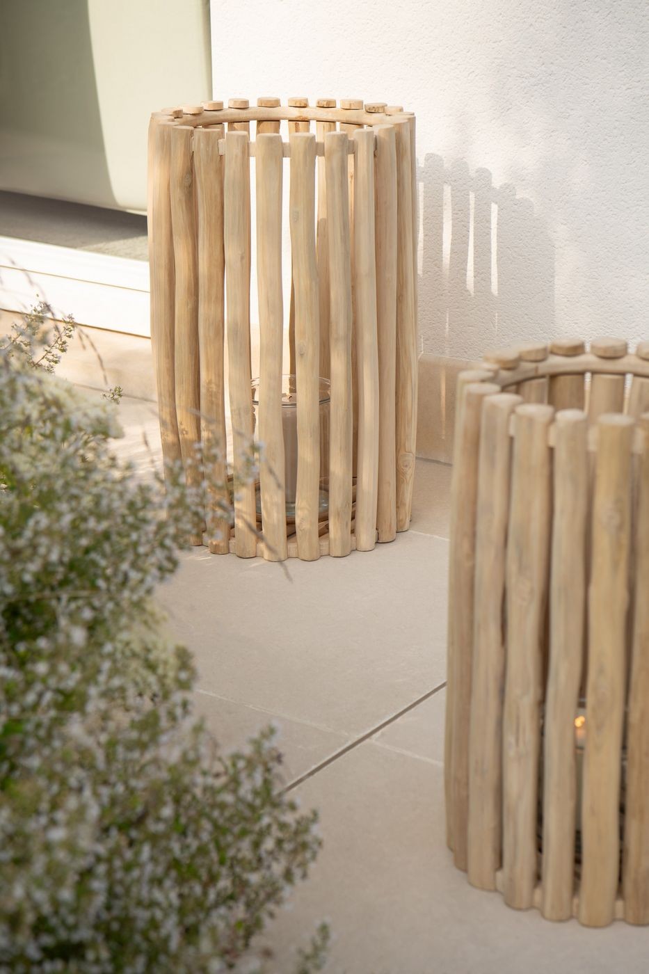 Lantern Teak Natural Set of 2 J-Line