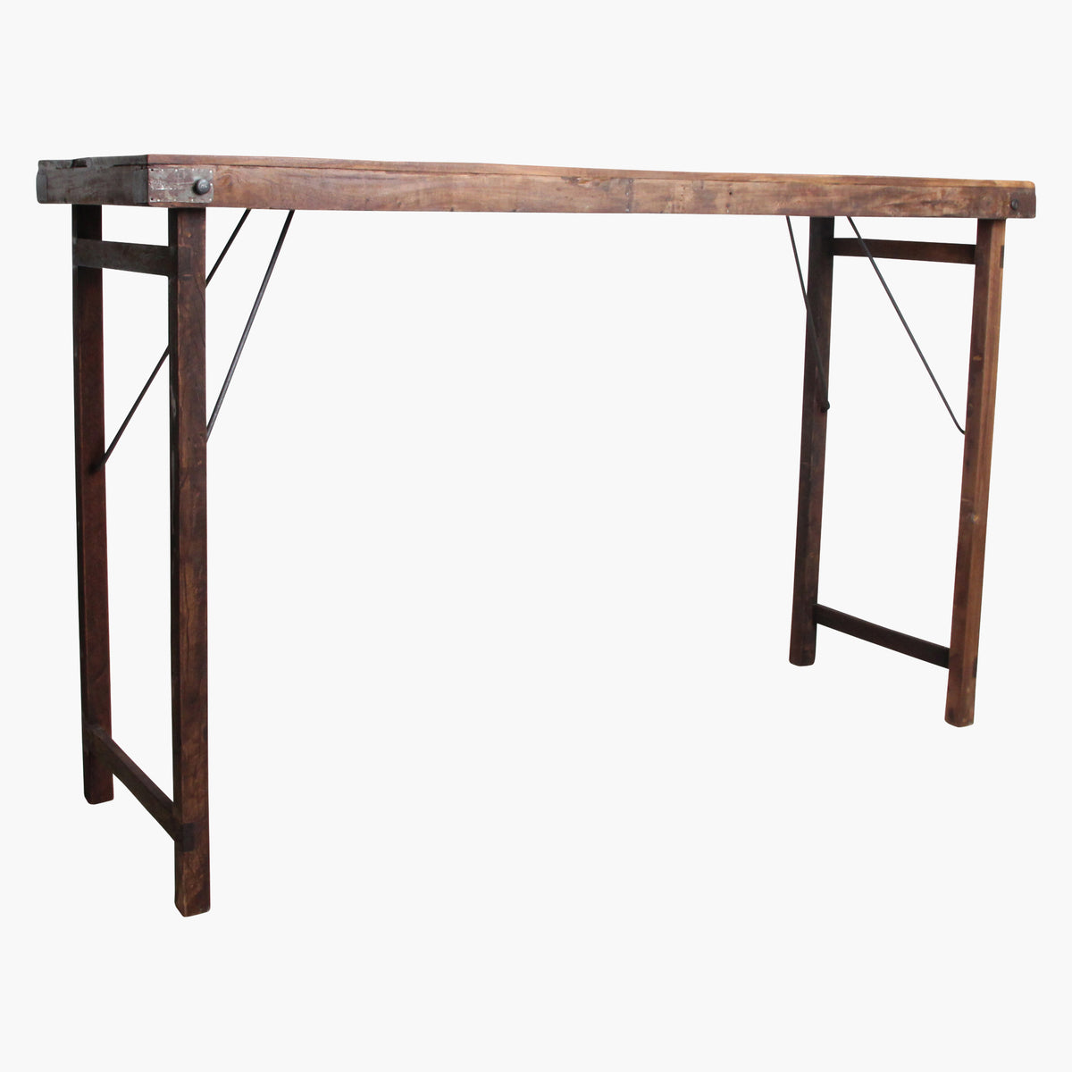 Market Folding Bar Table Brown Raw Materials