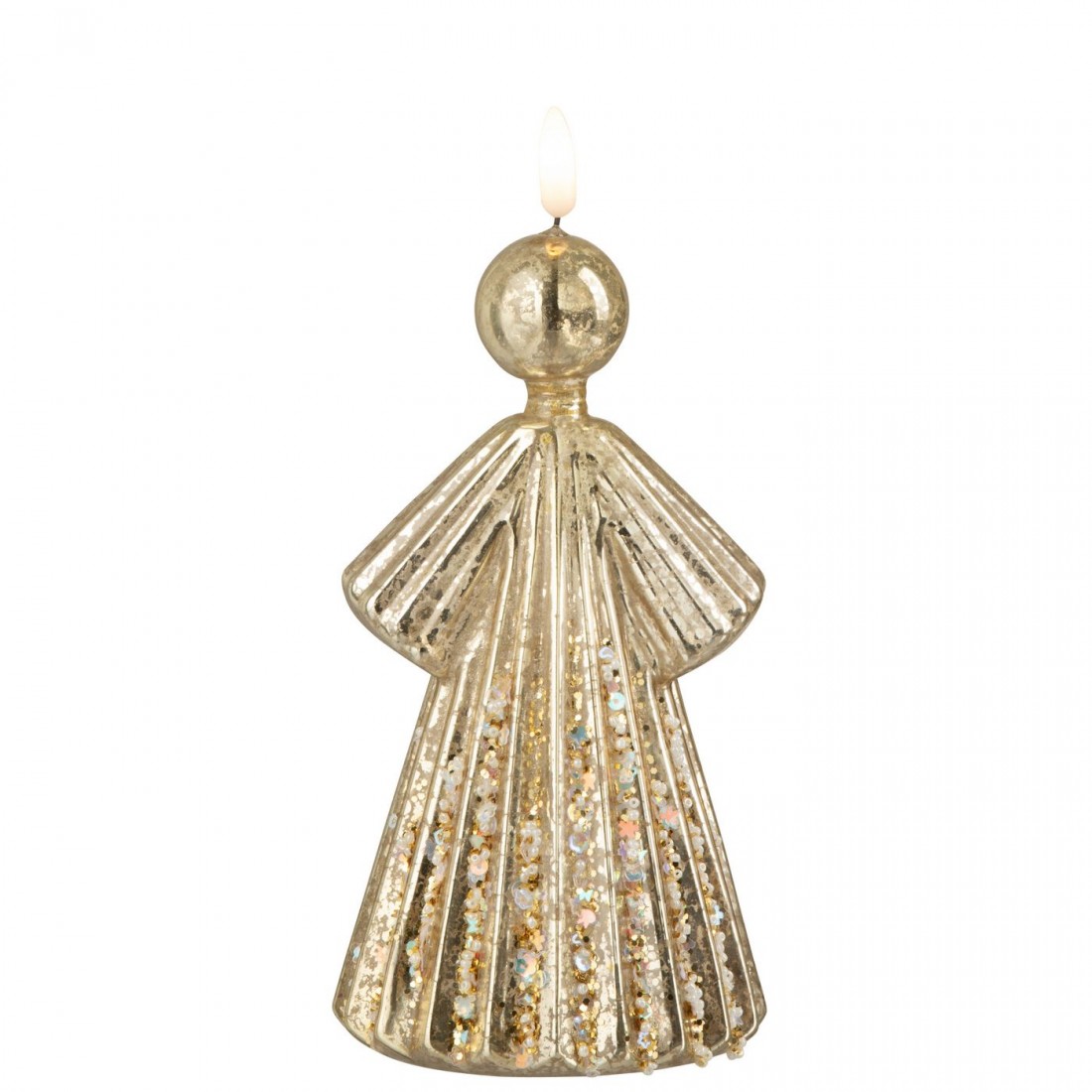 Angel LED Glass Gold-Colored Set of 2 J-Line