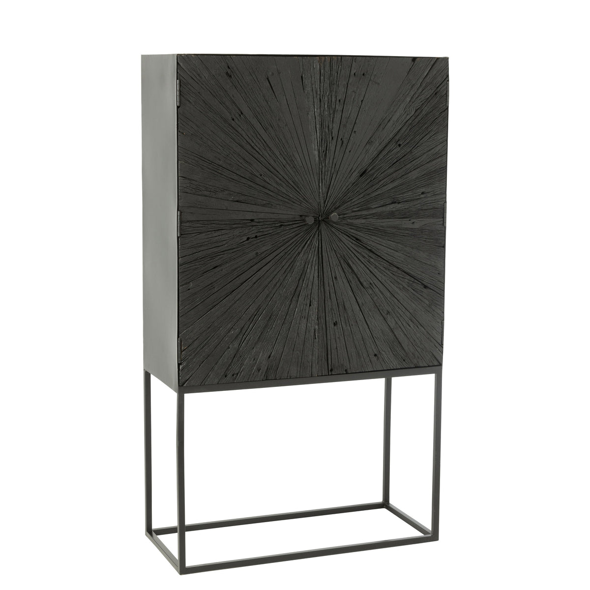 Shanil Wood/Iron Cabinet Black J-Line