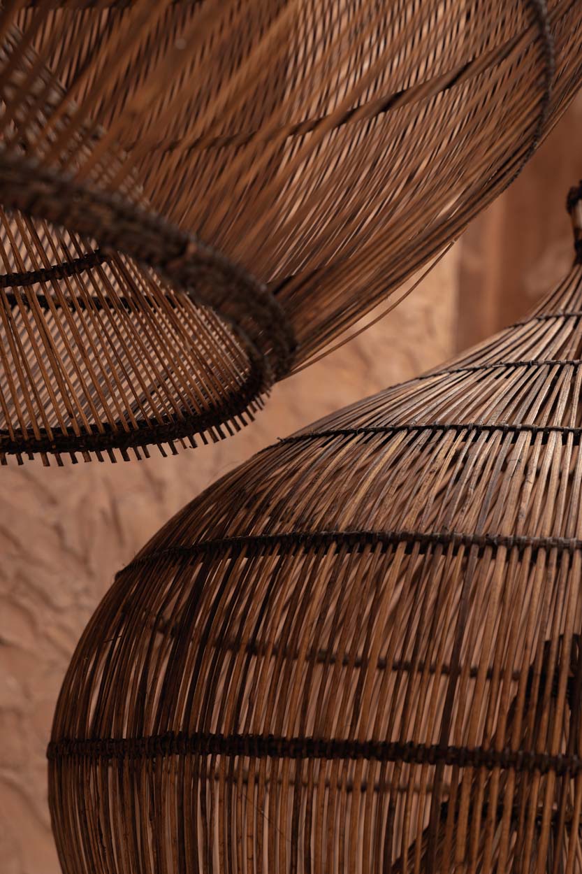 The Desert Gourd Pendant Light Dark Walnut Large Bazar Bizar