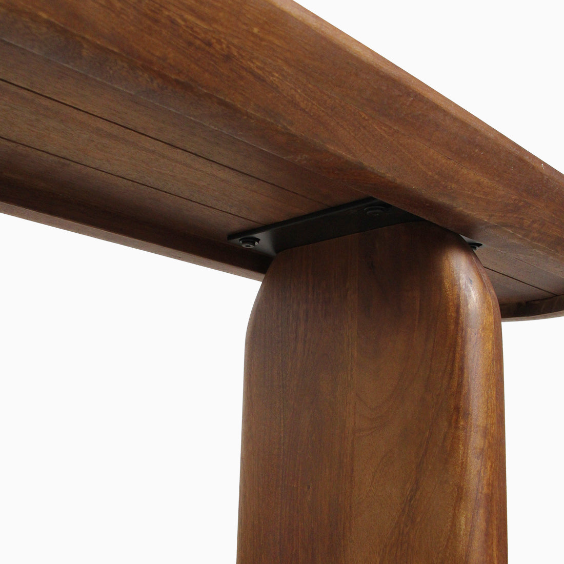 Dining Room Bench Bullnose Brown Mango Wood 200cm Raw Materials