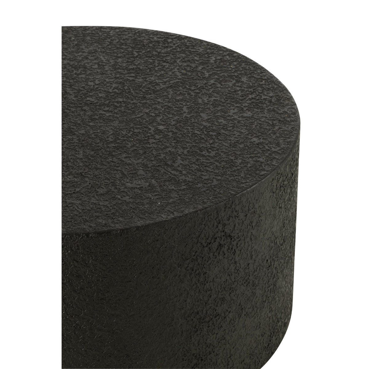 Coffee Table Cylinder MDF Black J-Line