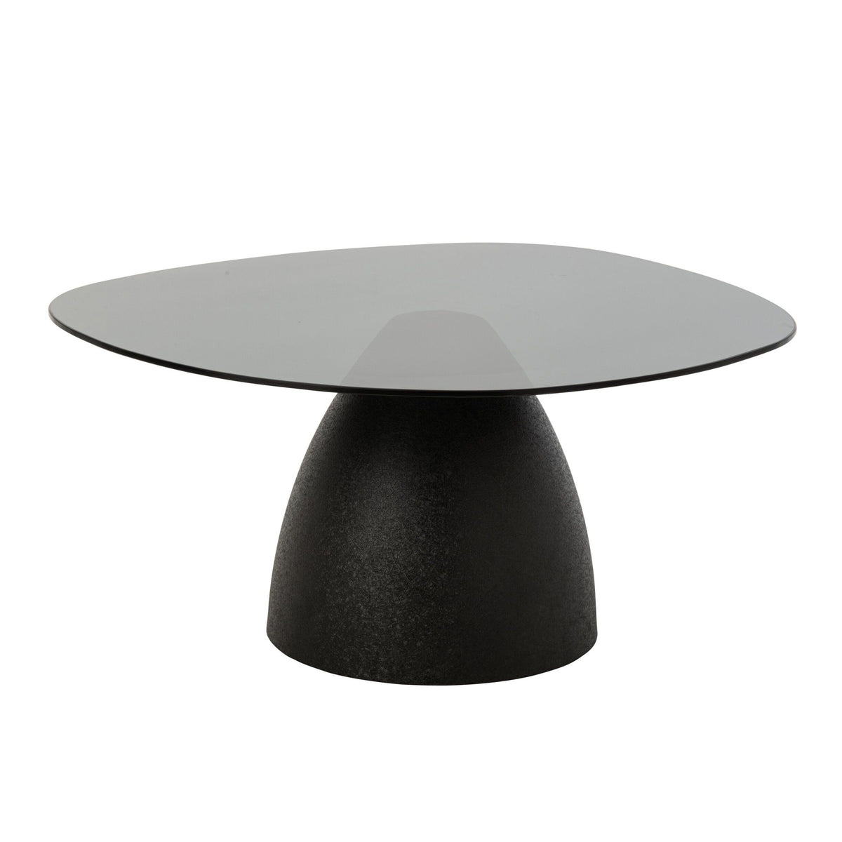 Coffee Table Glass/Metal Black J-Line