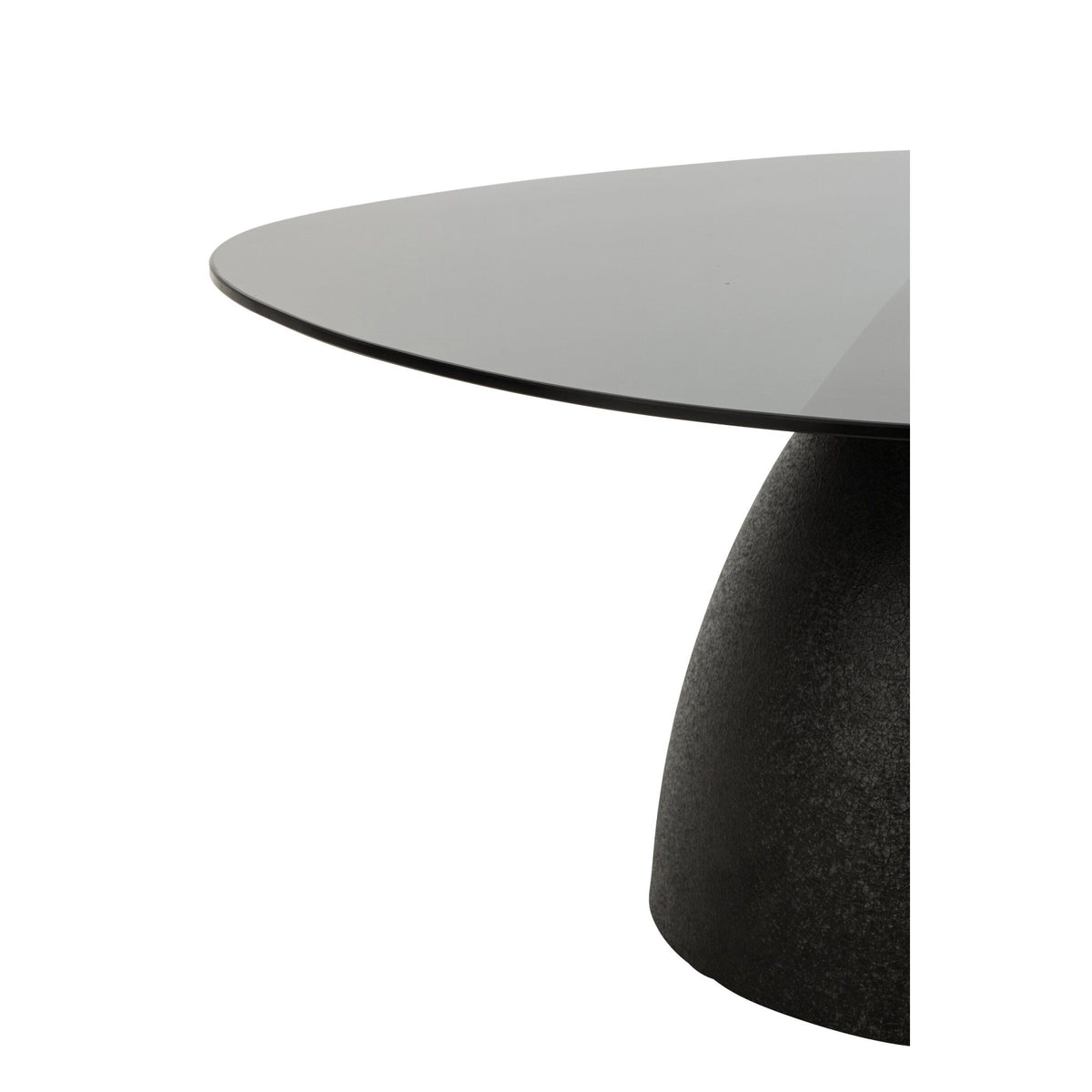 Coffee Table Glass/Metal Black J-Line