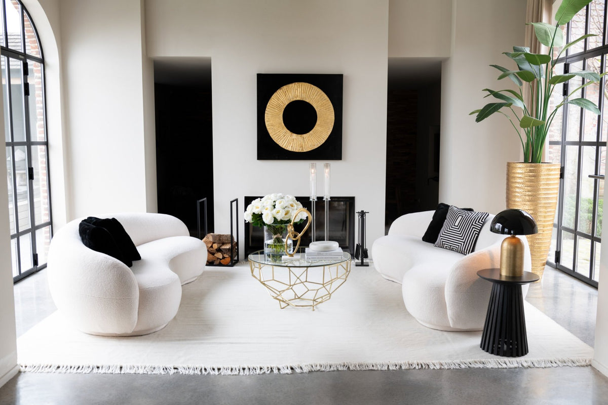 Coffee Table Moza Metal/Glass Gold J-Line