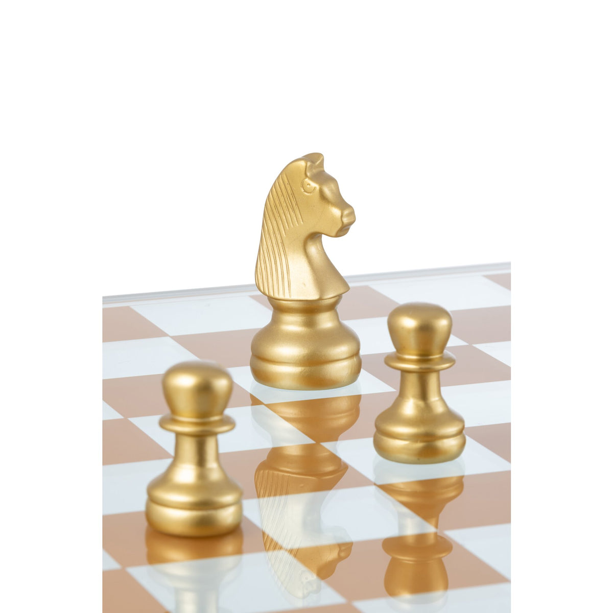 Chess Set Glass Polyresin Multicolor J-Line