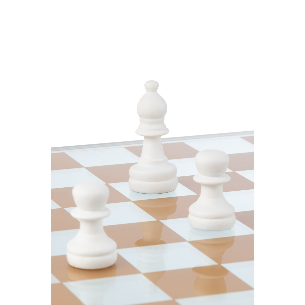 Chess Set Glass Polyresin Multicolor J-Line