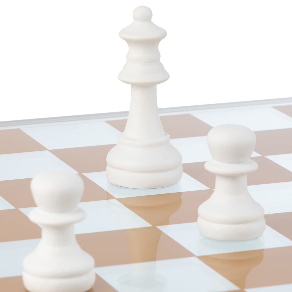 Chess Set Glass Polyresin Multicolor J-Line