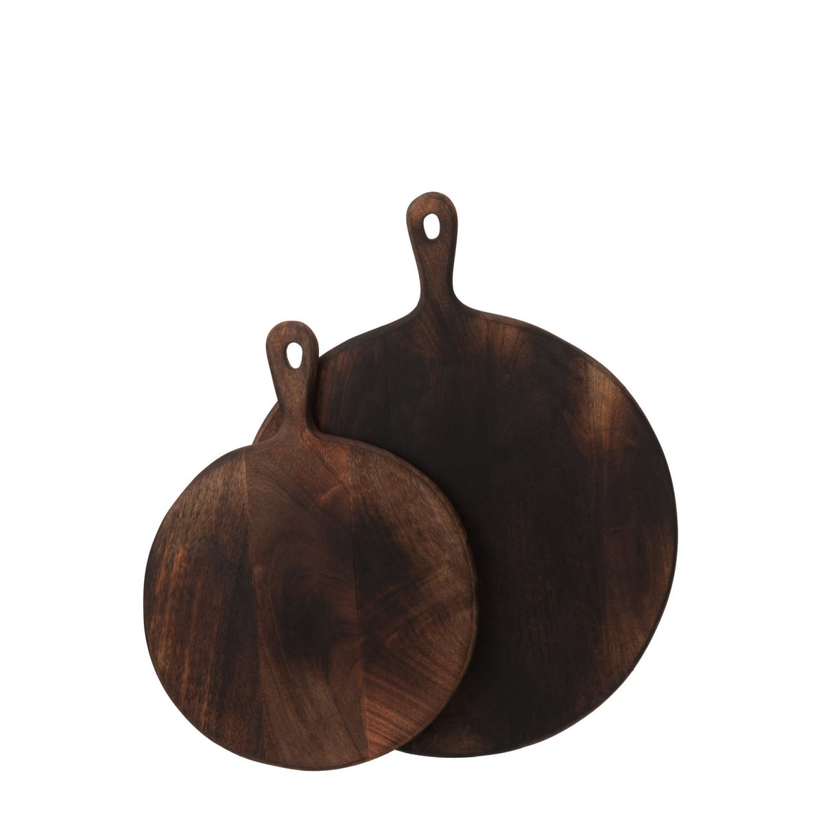 Serving Board Round Wood Dark Brown Large J-Line