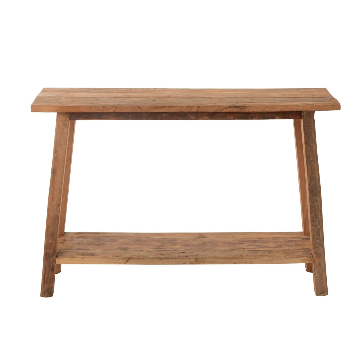 Square Side Table Recycled Wood Natural J-Line