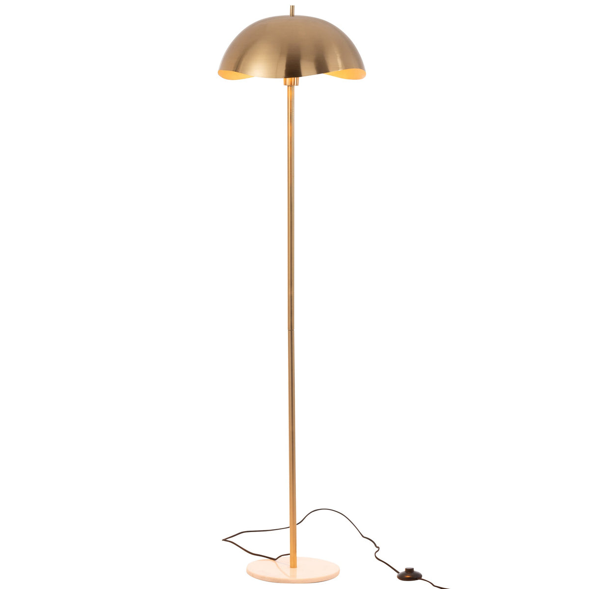 Floor Lamp Metal/Marble Gold J-Line