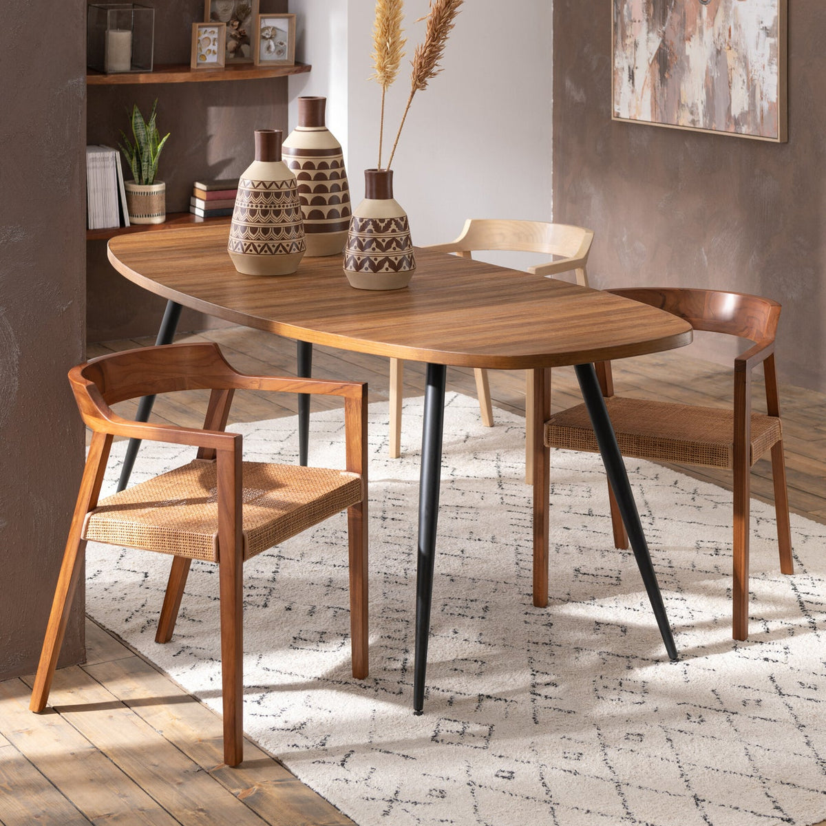 Chair Emma Teak Wood Brown J-Line