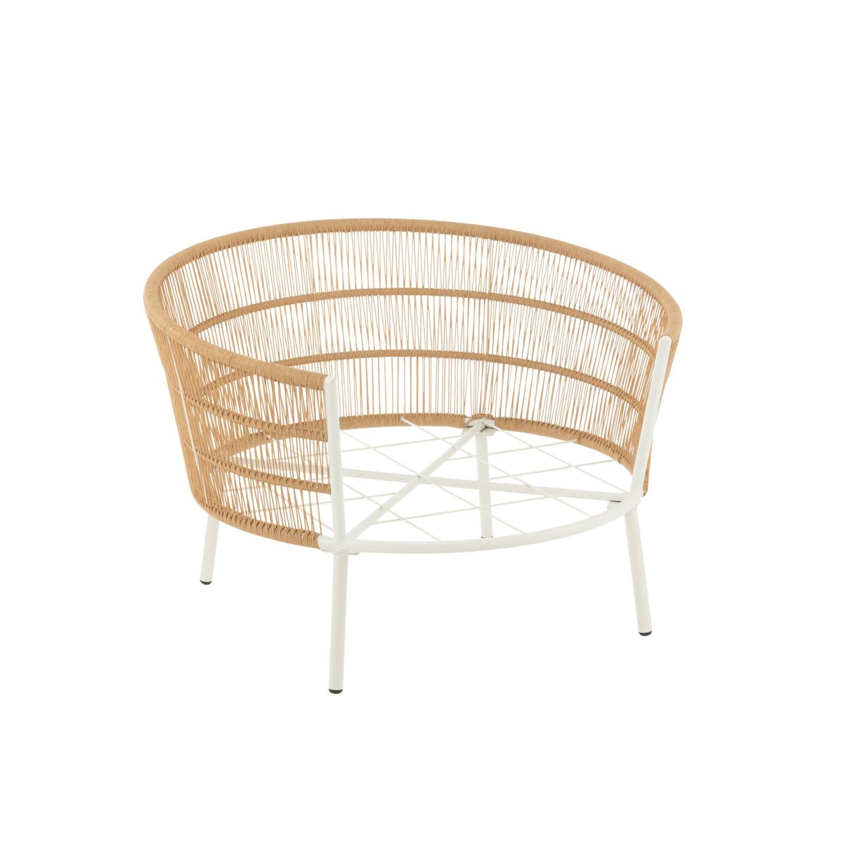 Chair Joa Metal/Rattan White J-Line