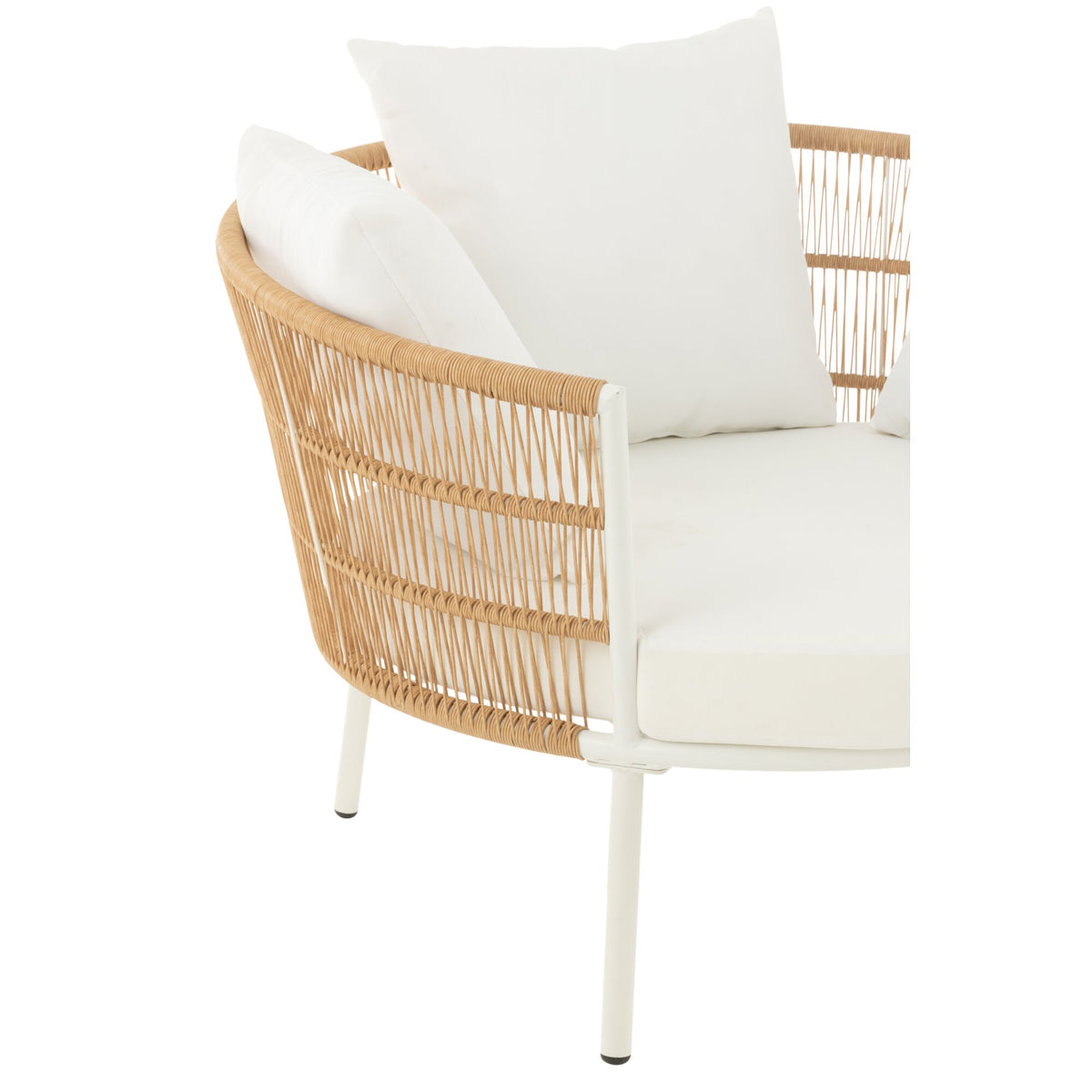 Chair Joa Metal/Rattan White J-Line