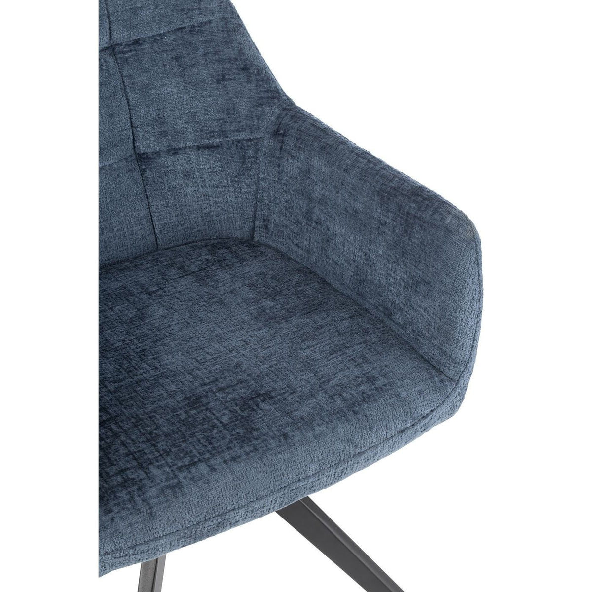 Stoel Louna Ijzer/Acryl Blauw J-Line