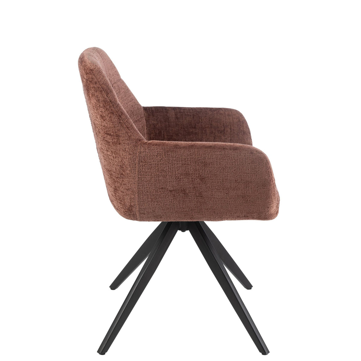 Chair Louna Iron/Acrylic Brown J-Line