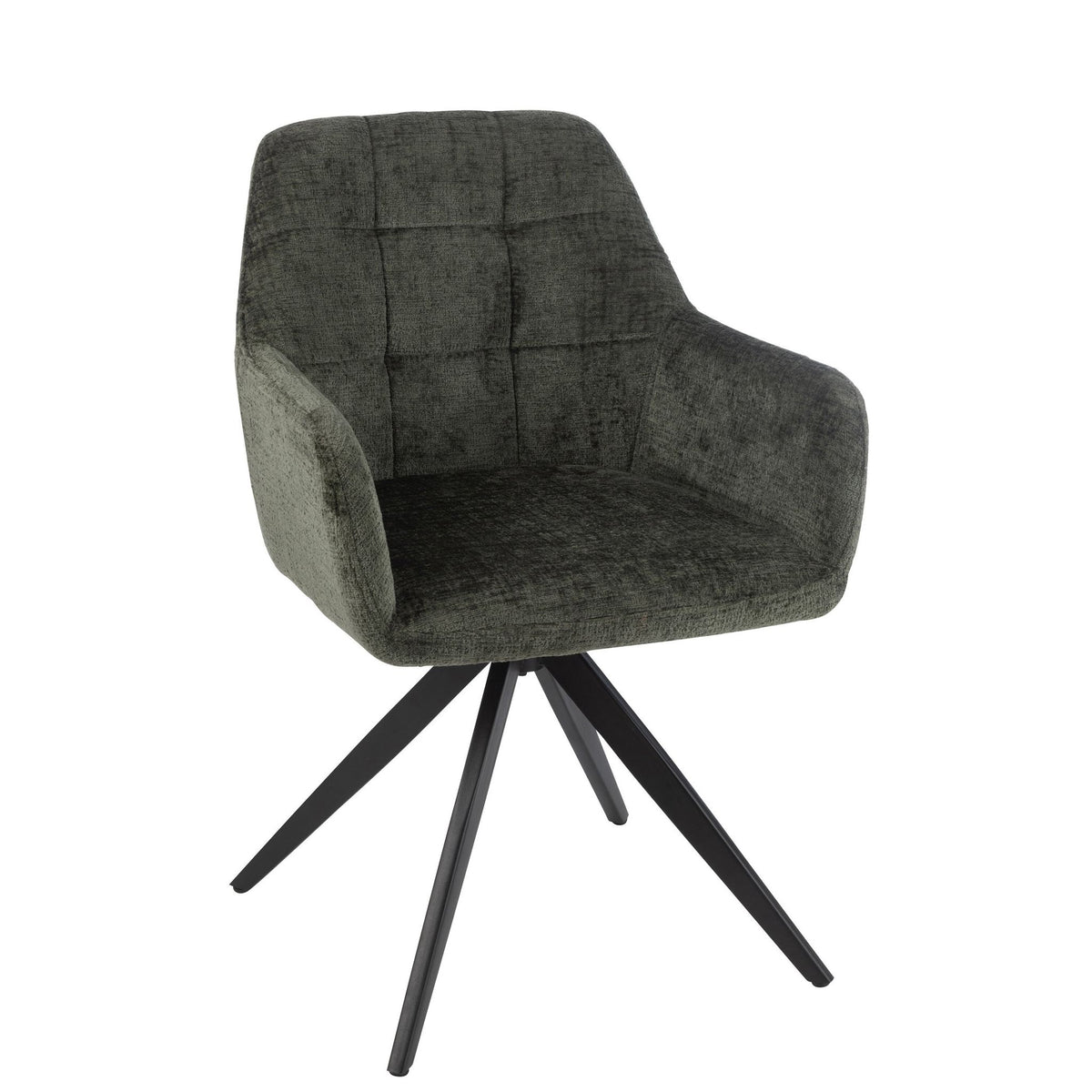 Chair Louna Iron/Acrylic Green J-Line