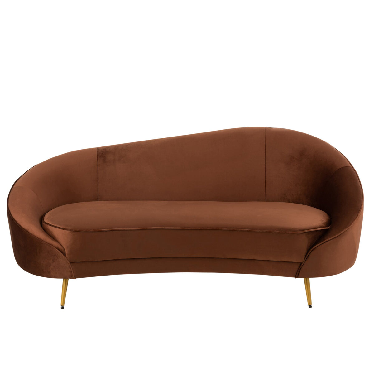 Fabric Sofa Elisabeth Brown 180cm J-Line