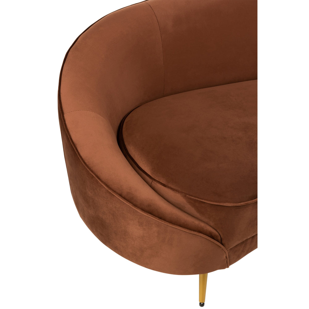 Fabric Sofa Elisabeth Brown 180cm J-Line