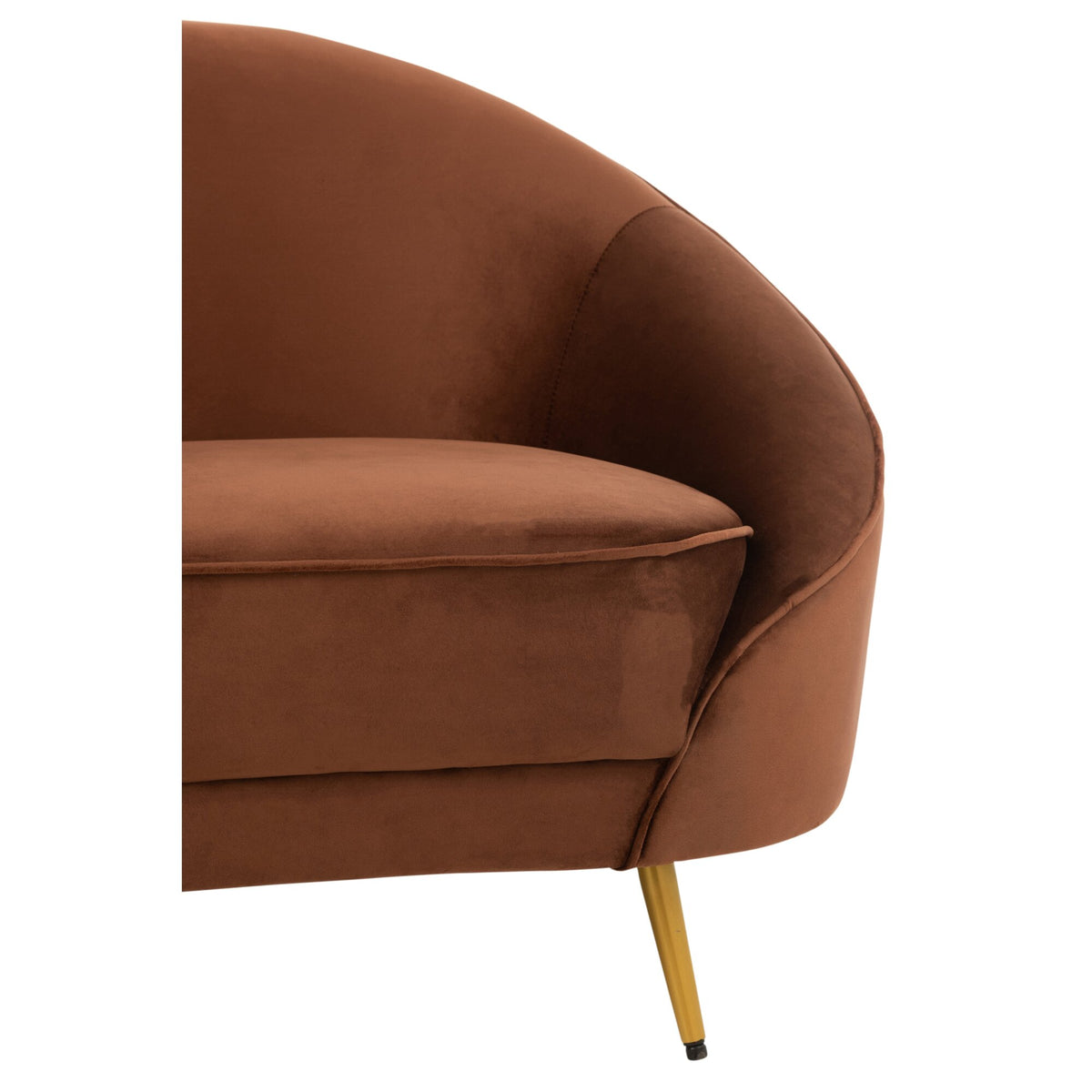 Fabric Sofa Elisabeth Brown 180cm J-Line