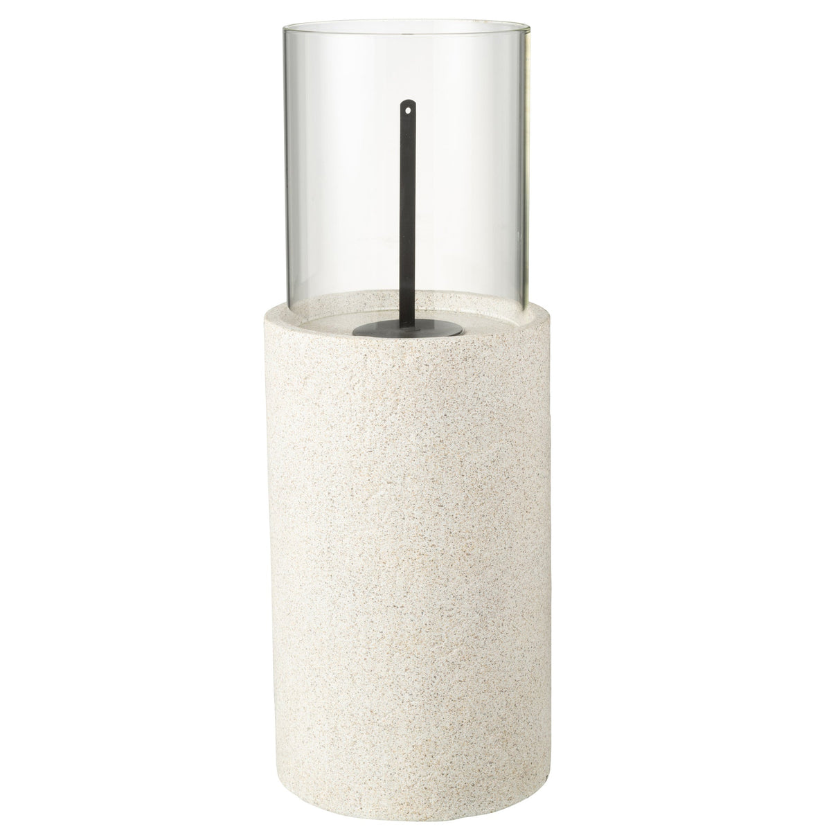 Tabletop Fire Round Bioethanol Grey Ø23x65cm
