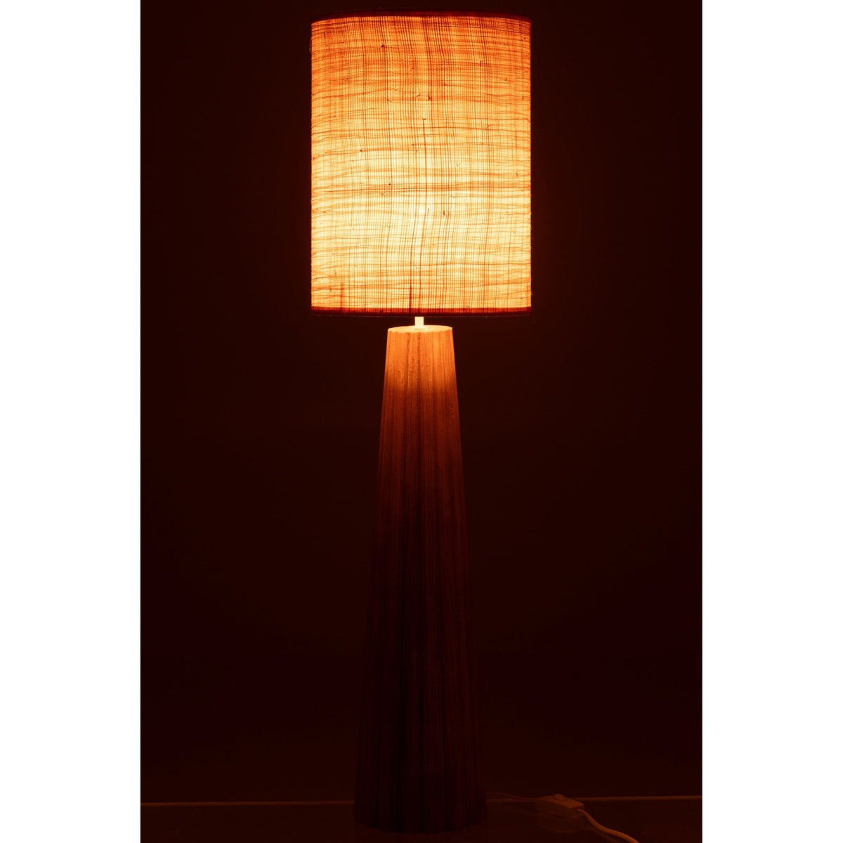 Table Lamp Umbrella Ailanthus Natural Wood Large J-Line